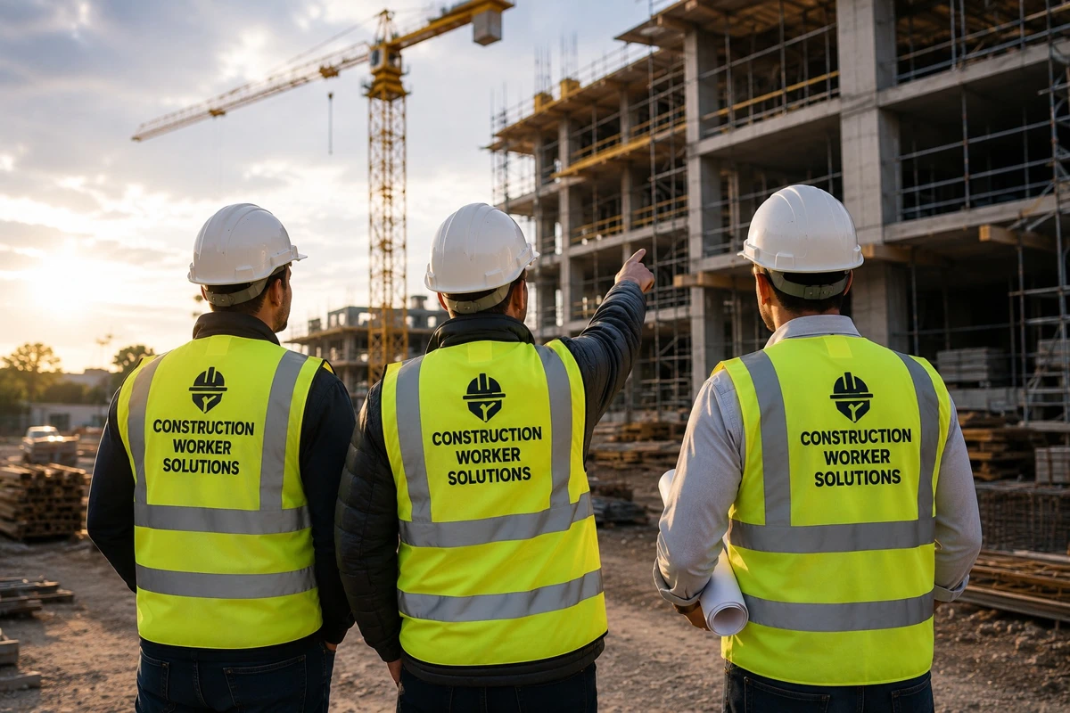 The Construction Worker Solutions team on a UK construction site